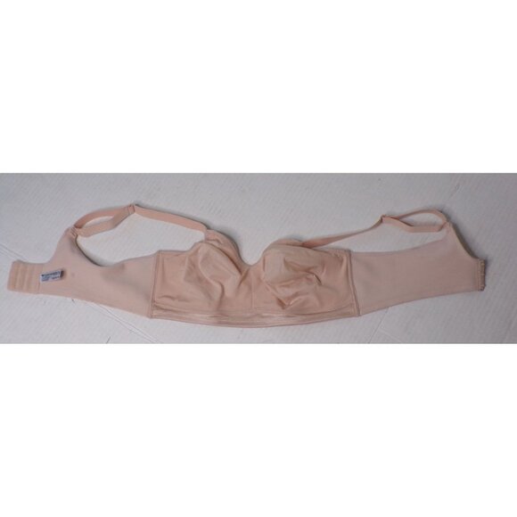 🆕WACOAL Back Appeal Wireless Seamless Unpadded Bra 38B Beige #852303 - Picture 10 of 10